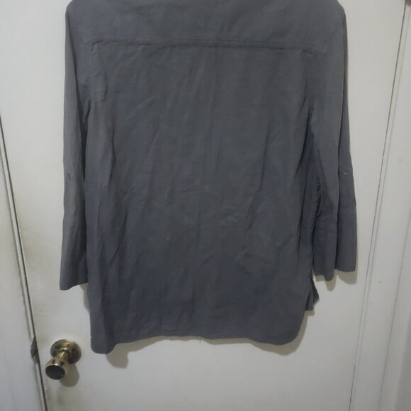 Standard James Perse Button Up Shirt Gray Size 2 (Medium) - Picture 4 of 6